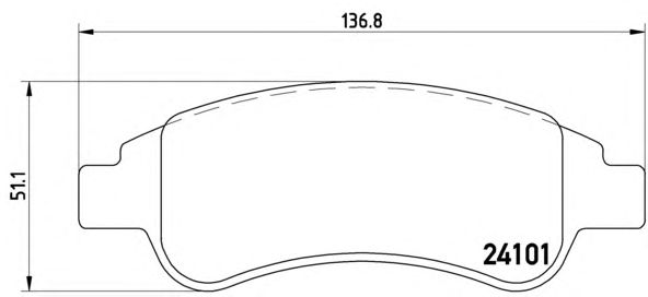 Купить запчасть BREMBO - P61082 