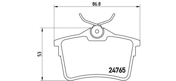 Купить запчасть BREMBO - P61084 