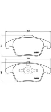 Купить запчасть BREMBO - P61086 