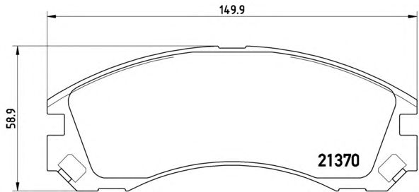 Купить запчасть BREMBO - P61089 