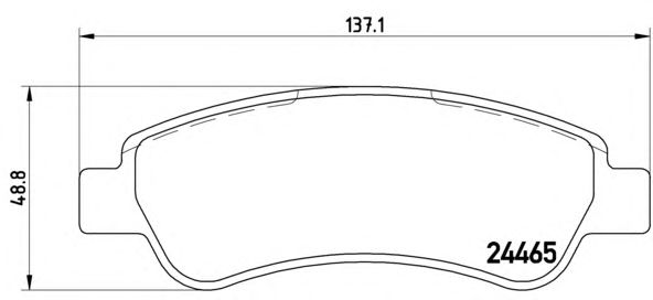 Купить запчасть BREMBO - P61091 