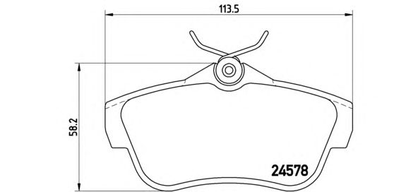 Купить запчасть BREMBO - P61095 