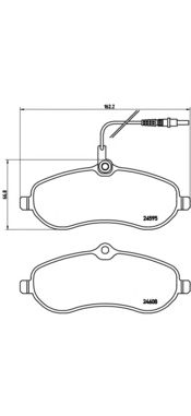 Купить запчасть BREMBO - P61096 