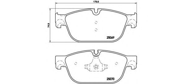 Купить запчасть BREMBO - P61107 