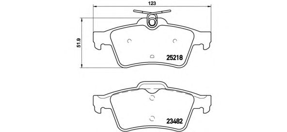 Купить запчасть BREMBO - P61110 