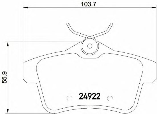 Купить запчасть BREMBO - P61114 