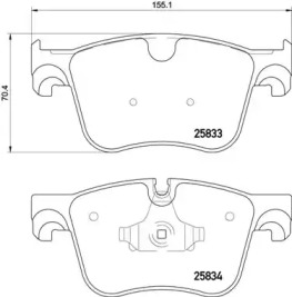 Купить запчасть BREMBO - P61123 