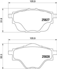 Купить запчасть BREMBO - P61124 