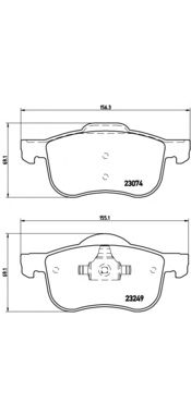 Купить запчасть BREMBO - P86020 