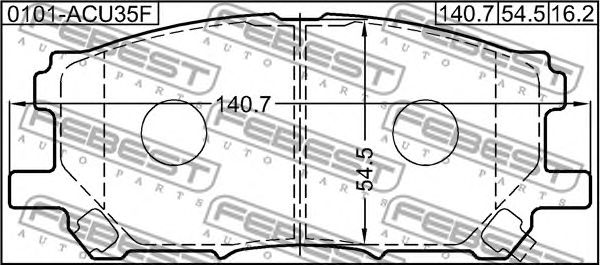 Купить запчасть FEBEST - 0101ACU35F 