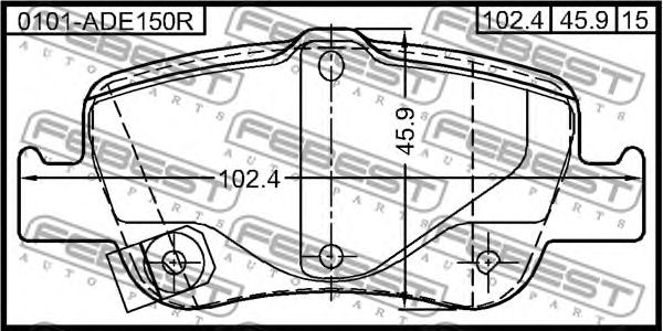 Купить запчасть FEBEST - 0101ADE150R 