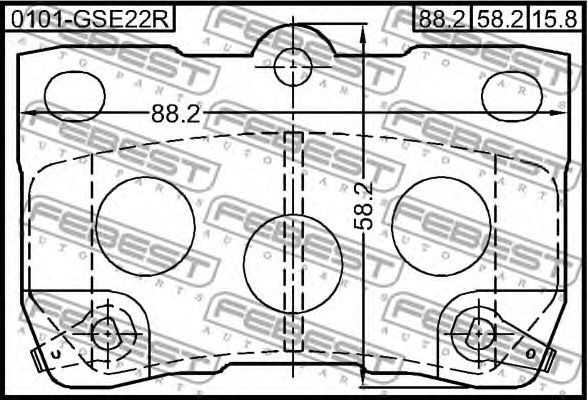 Купить запчасть FEBEST - 0101GSE22R 