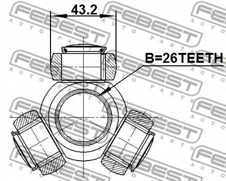 Купить запчасть FEBEST - 0116ACV40 