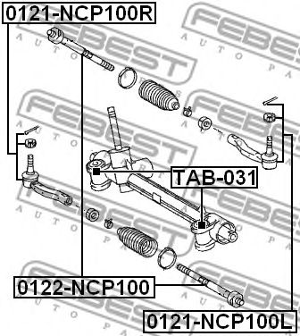 Купить запчасть FEBEST - 0121NCP100R 