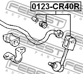 Купить запчасть FEBEST - 0123CR40R 