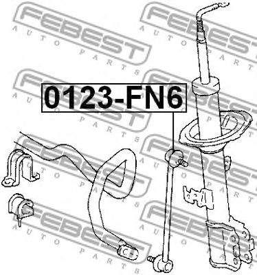 Купить запчасть FEBEST - 0123FN6 Стойка стабилизатора передняя TOYOTA PICNIC