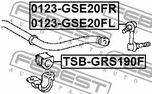 Купить запчасть FEBEST - 0123GSE20FL 