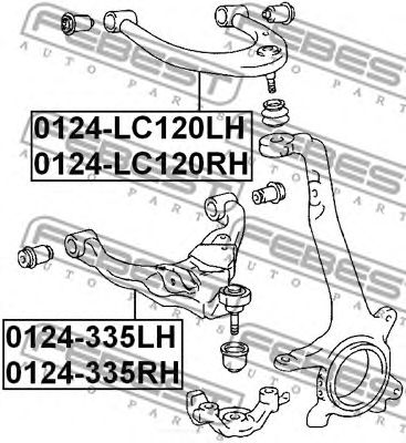 Купить запчасть FEBEST - 0124LC120RH 