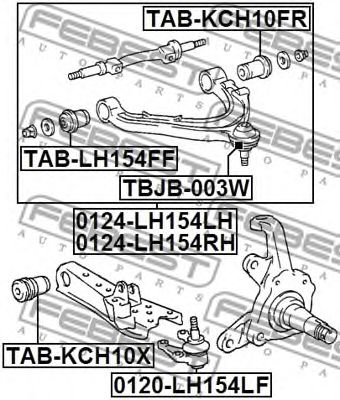 Купить запчасть FEBEST - 0124LH154LH 