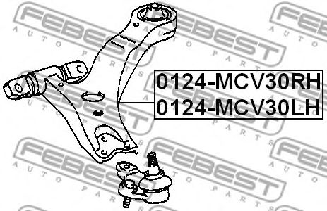 Купить запчасть FEBEST - 0124MCV30LH 