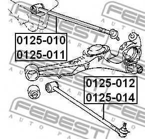 Купить запчасть FEBEST - 0125-012 Рычаг независимой подвески колеса, подвеска колеса