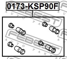 Купить запчасть FEBEST - 0173KSP90F 