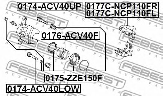 Купить запчасть FEBEST - 0174ACV40UP 