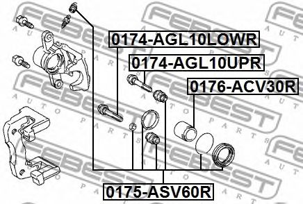 Купить запчасть FEBEST - 0174AGL10LOWR 