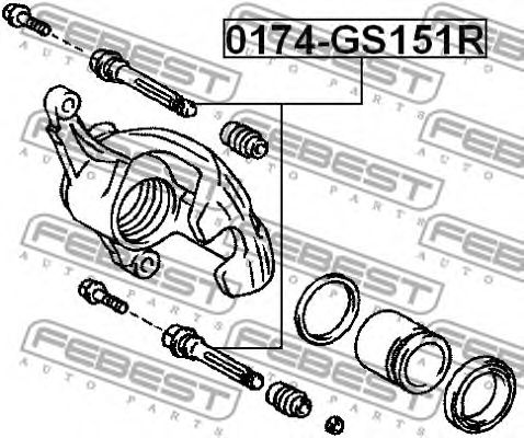 Купить запчасть FEBEST - 0174GS151R 