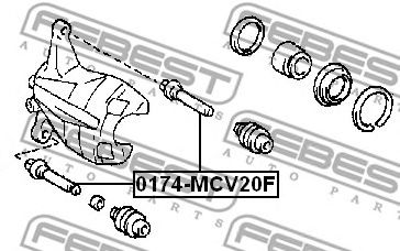 Купить запчасть FEBEST - 0174MCV20F 