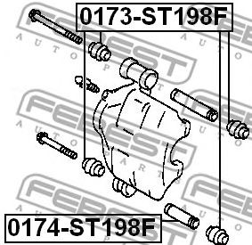 Купить запчасть FEBEST - 0174ST198F 