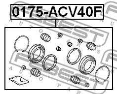 Купить запчасть FEBEST - 0175ACV40F 