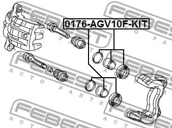 Купить запчасть FEBEST - 0176AGV10FKIT 
