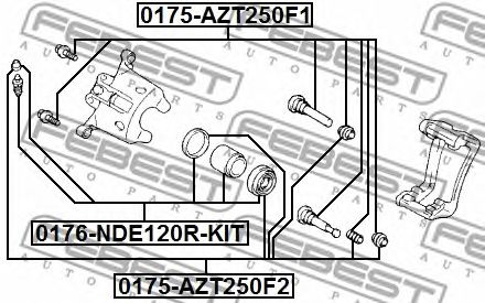 Купить запчасть FEBEST - 0176NDE120RKIT 