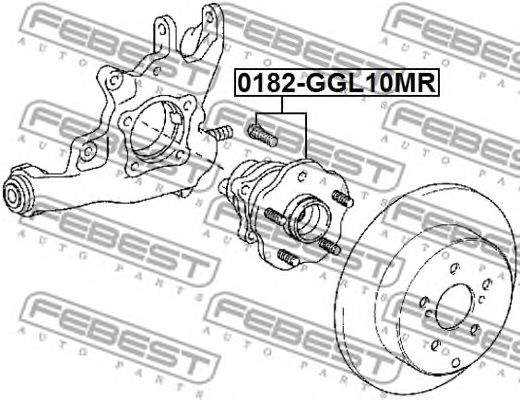 Купить запчасть FEBEST - 0182GGL10MR 