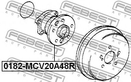 Купить запчасть FEBEST - 0182MCV20A48R 