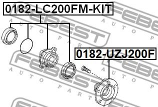 Купить запчасть FEBEST - 0182UZJ200F 