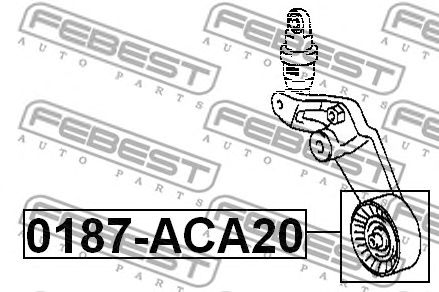 Купить запчасть FEBEST - 0187ACA20 