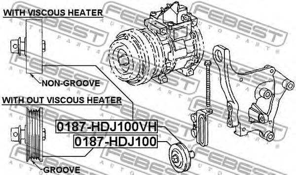 Купить запчасть FEBEST - 0187HDJ100HV 