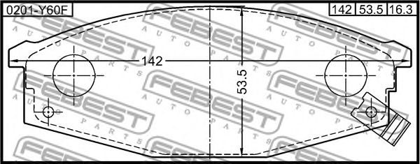 Купить запчасть FEBEST - 0201Y60F 
