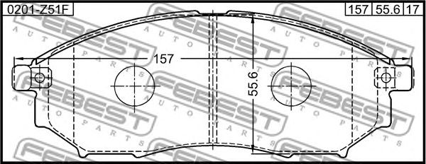 Купить запчасть FEBEST - 0201Z51F 
