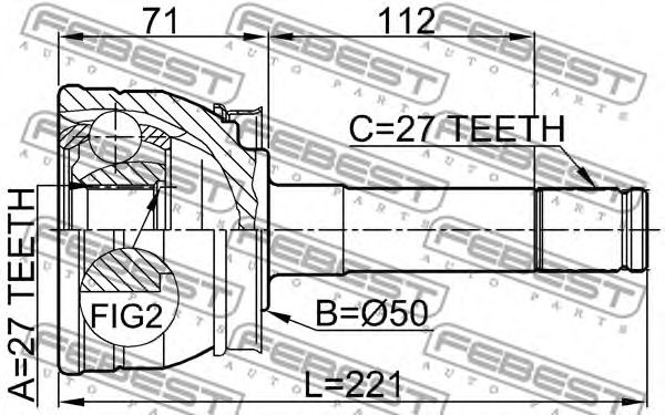 Купить запчасть FEBEST - 0210024 