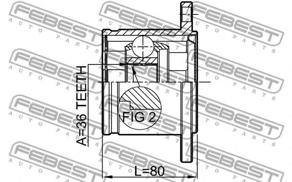 Купить запчасть FEBEST - 0211A60 