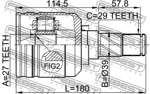 Купить запчасть FEBEST - 0211J31LH 