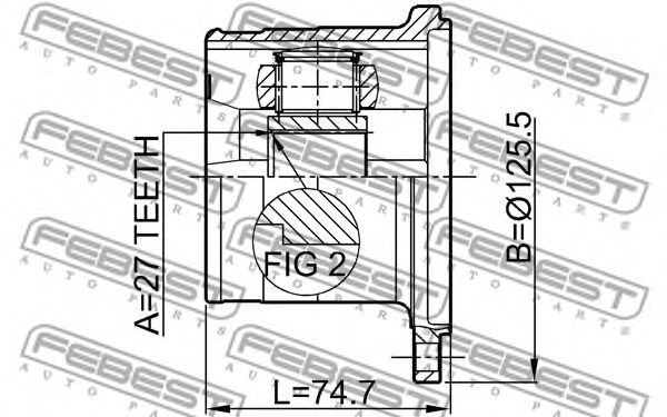 Купить запчасть FEBEST - 0211WD21 