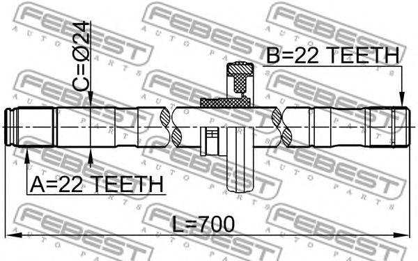 Купить запчасть FEBEST - 0212B10ATRH 