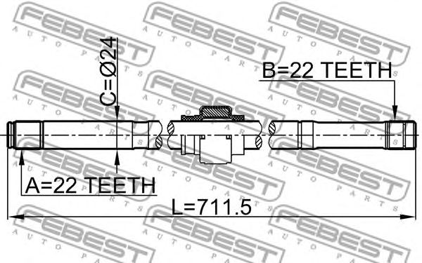 Купить запчасть FEBEST - 0212B10MTRH 