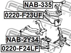 Купить запчасть FEBEST - 0220F24LF 