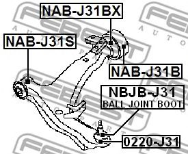 Купить запчасть FEBEST - 0220J31 