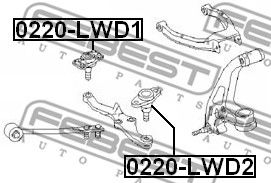 Купить запчасть FEBEST - 0220LWD2 
